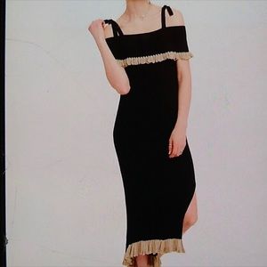 Free people black knit dress